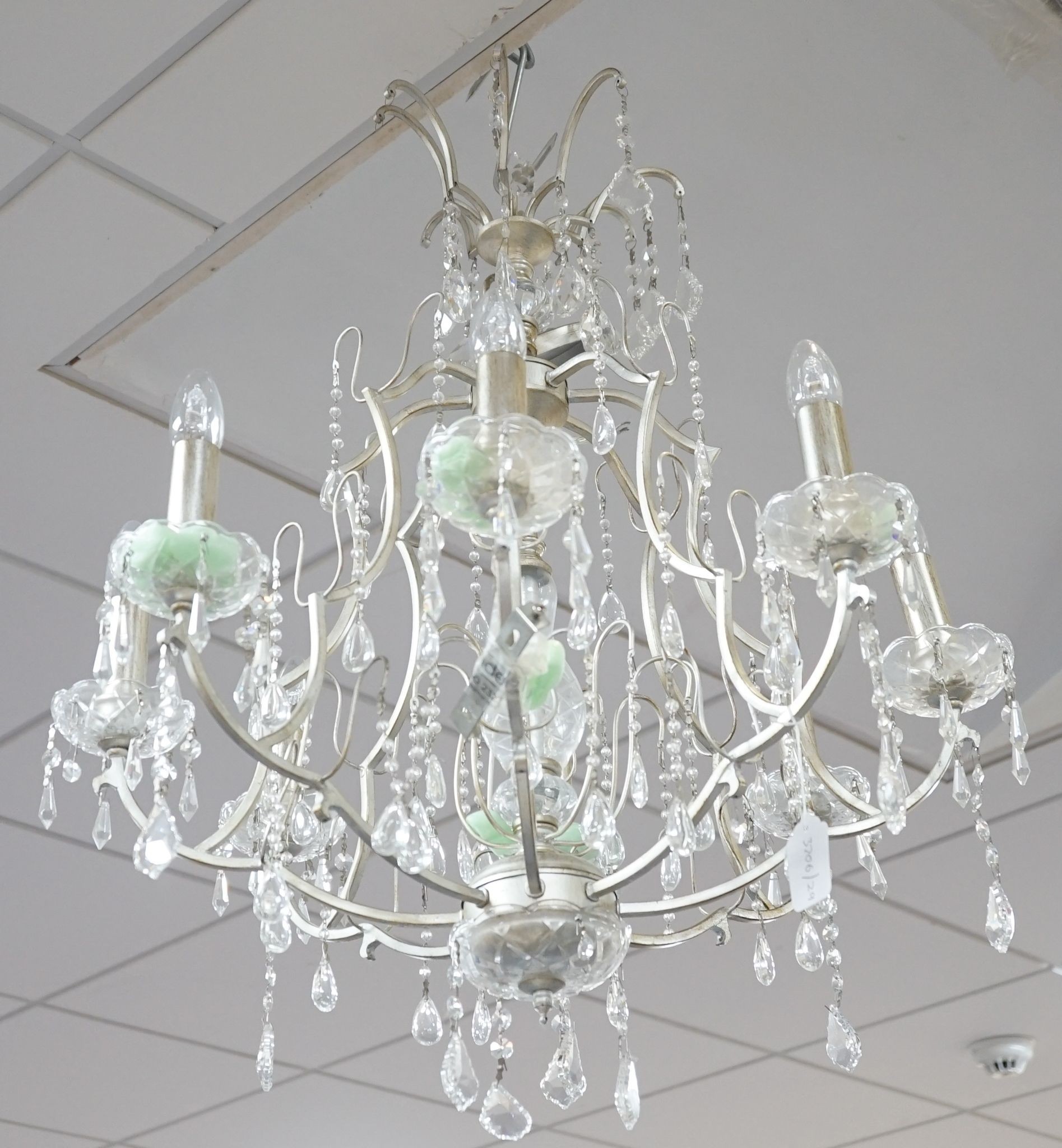 A modern 8 branch chandelier